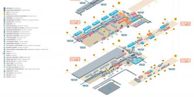 Mapa do aeroporto de praga terminal 2