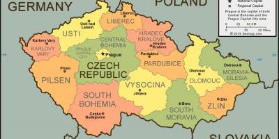 Praga mapa do país