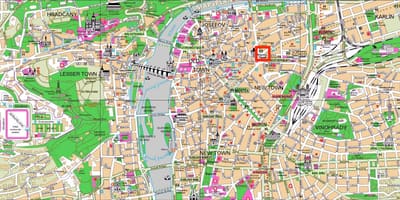 Mapa da praça da república praga