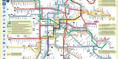 Praga de transporte público mapa