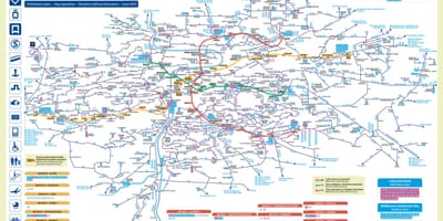 Praha mapa de ônibus