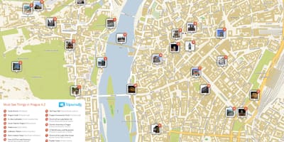 Praga mapa turístico