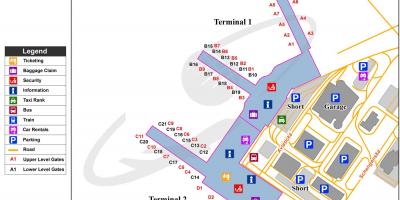 Mapa de vaclav havel aeroporto